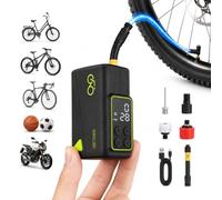 150PSI Mini Bicycle Pump with Autostop & LED Light - EPERSU Battery Compressor Portable, Precise Pressure Preset Electric Air Pump for E-Bikes, Mountain Bikes, City Bicycles & Balls, LCD Display, USB