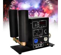 150W 2 Head CO2 Jet Machine,Multi-Angle CO2 Cannon Stage Effect Machine,Air Column Smoke Machine with DMX512 Control,Jet Height 5-6M for Live House,Concerts Parties, Stage Performance