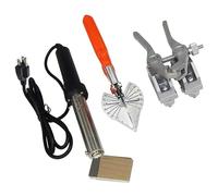 150W/200W PU Round Belt Welding Machine Set, Electric Polyurethane Belt Soldering Iron with Pliers & Scissors, 150-400℃ Belt Welder Tool Set for PU Belt Plastic Joint Fusing Bonding,150W