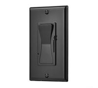 150W Dimmer Switch, 125V, Rocker Style for LED, Halogen, Incandescent Bulbs, Single Pole and 3 Way Compatibility for Enhanced Lighting Control (black)