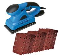 150W Electric 1/3 Sheet Orbital Sander Plus 22 Hook & Loop Sanding Sheets