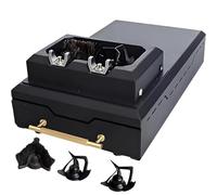 150W Electric Coffee Portafilter Cleaning Machine, 300RPM Automatic Grounds Cleaner with 2 Scrapers and 1 Brush Head for Cafe and Home Use