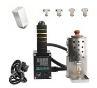 150W Hand Push Hot Melt Glue Rolling Machine,with Temperature Control&Anti-Scald Handle,with Glue-Rolling Heads in Various Sizes, for Carton Manufacturing(50ML)