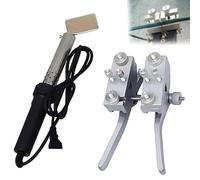 150W Hot Melt Machine - PU Belt Welding Tool Kit with Soldering Iron and Clamp for V-Pentagonal Belts, PU Pipes, and Plastic Strips