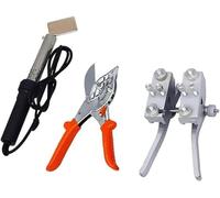 150W Hot Melt Welding Machine for V-Belts and PU Pipes - Includes Clamp, Scissors & Soldering Iron