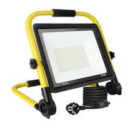 150W LED Work Light, 16200LM Super Bright Job Site Light, Portable Floodlight 6000K Daylight White, IP66 Waterproof, Construction Lights with 3.5m Wire UK Plug and Switch for Workshop, Garage, Garden