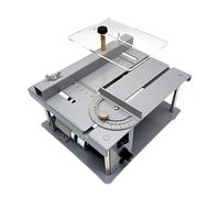 150W Mini Bench Saw, Multi-Function Woodworking Table DIY Precision Cutting Machine for Home, Small Metal Working, Compact Design Wood & Projects