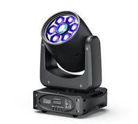 150W Moving Head LED DMX512 Bee-Eyes Stage Lights RGBW Partylight 3 Prisms 8 Gobos 8 Colors DJ Disco Light Strobe Function Spot Light for Bar Party Club Wedding Show