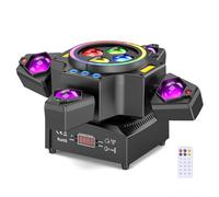 150W Moving Head LED with Remote Control, RGBW Beam Stage Lights DMX Party Lights Disco Lighting for DJ Performance Concert Nightclub Party Bar KTV Dance Hall