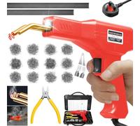 150W Plastic Welder, 2 in 1 Plastic Welding Kit, Hot Stapler Kit, 800PCS Hot Staples & 2PCS Welding Plastic Welding Rods, Plastic Repair Kit, Plastic Welder Gun for Car Bumper Plastic Crack Repair
