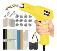 150W Plastic Welder,2 in1 Plastic Welding Kit,Plastic Welder Gun Soldering Kit,Hot Stapler Plastic Welding Car Bumper Repair Kit,64pcs Plastic Welding Rods,800pcs Staples for Plastic Crack Repair