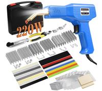 150W Plastic Welder,Plastic Welding Kit Car Bumper Repair 800pcs Hot Staples & 56pcs 7 Types of Welding Plastic Welding Rods for Car Bumper Plastic Crack Repair (Blue)