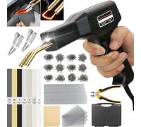 150W Plastic Welding Kit, 2 in1 Plastic Welder Car Bumper Repair Kit with 2Pcs Smoothing Tool,800pcs 6 Types Hot Staples,56pcs 7 Types Plastic Welding Rods,Plastic Welding Gun for Plastic Crack Repair