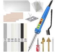 150W Plastic Welding Kit, Fast Heating 2-in-1 Plastic Welder & Soldering Iron Gun with 3 Soldering Tips, Professional Surface Repair Tool for PVC Repair for DIY, Car Bumper, Dash