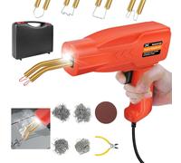 150W Plastic Welding Kit, Plastic Welding Machine Car Bumper Repair Kit with Plastic Welder, 800PCS Hot Staples, Plier and Plastic Suitcase, Plastic Welder Gun for Car Bumper Plastic Crack Repair