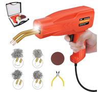 150W Plastic Welding Machine Car Bumper Repair Kit with LED Light, 800PCS Hot Staples, Plier, Carry Case, Hand Held Electric Plastic Welder Hot Stapler Portable Plastic Welder Gun Kit for Car Parts