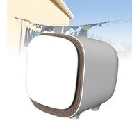 150W Portable Clothes Dryer, White Compact Mini Tumble Dryer, High Efficiency Low Noise, for Travel, Apartments, Student Dorm, Hotel, Home