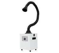 150W Professional Fume Extractor, 3-Stage Filtration HEPA Activated Carbon, 258m³/h Strong Suction Soldering Smoke Purifier with 360° Adjustable Arm for Workshop