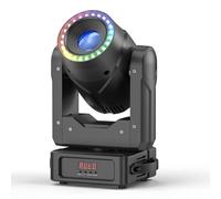150W RGBW LED Moving Head Light 7 Colors 7 Gobos 3 Prisms with DMX Sound Activated Auto Control and Master Slave DJ Light for Wedding Stage Lighting Party