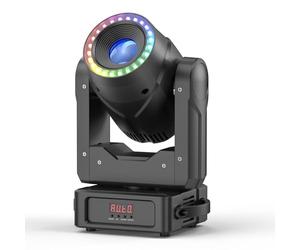 150W RGBW LED Moving Head Light 7 Colors 7 Gobos 3 Prisms with DMX Sound Activated Auto Control and Master Slave DJ Light for Wedding Stage Lighting Party