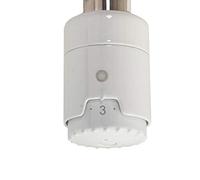 150W RICA "Atlantis" White Thermostatic Electric Heating Element for Radiators and Towel Rails (Can Be Installed Vertically or Horizontally)