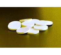 [150x] 15mm x 3mm Matt White Plastic Circles Acrylic Round Discs Circular Spheres Perspex.