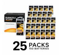 150x Duracell Activair 312 PR41 DA312 Batteries Bulk Wholesale