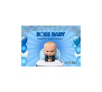 (150x100cm, as show13) Cartoon Baby When Boss Blue Party Background Boy Birthday Party Decorates Supplies Children Photo Photography Studio Backdrop
