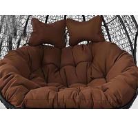 150x110cm Double Hammock Swing Chair Cushion Replacement - Comfortable 2-Seater Egg Chair Cushion for Outdoor Patio Wicker Hanging Chairs (Cushion Only) - & Water-Resistant