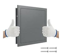 150x150 200x200 300x300 mm Plasterboard Access Panel, Paintable ABS Plastic Inspection Hatch for Wall & Ceiling, Flush Fit Wall Hole Cover for Plumbing, Pipes & Fuse Box(Gray,300x300mm)