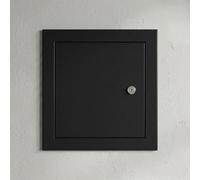150x150 300x300 400x400 mm Access Panel Plasterboard Inspection Hatch Ceiling Loft Door Wall Hole Cover, Lockable Metal Plumbing Heavy Duty White(Black,200x300mm)