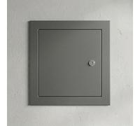 150x150 300x300 400x400 mm Access Panel Plasterboard Inspection Hatch Ceiling Loft Door Wall Hole Cover, Lockable Metal Plumbing Heavy Duty White(Gray,250x250mm)