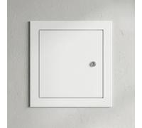 150x150 300x300 400x400 mm Access Panel Plasterboard Inspection Hatch Ceiling Loft Door Wall Hole Cover, Lockable Metal Plumbing Heavy Duty White(White,400x400mm)