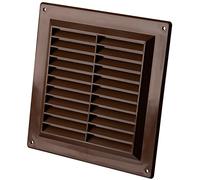 150x150mm / 6x6 inch Brown Plastic Ventilation Grille - Air Vent Cover
