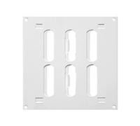 150x150mm (6x6") Sliding Grille Made of Sheet Steel - White Ventilation Grille Exhaust Grille