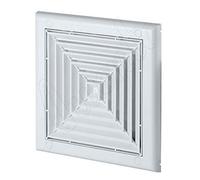 150x150mm Wall Ventilation Grille Cap Anti Insects Net 125mm Diameter Pipe