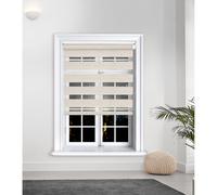 (150x165cm, Cream Color) Lister Cartwright Day and Night / Zebra Blinds, Premium Quality Double Roller, Vision Blinds