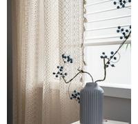 150X180Cm 1Pc Boho Tassel Crochet Curtain Vintage Rod Pocket Window Panel Home Room De