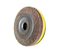 150x25mm Abrasive Flap Wheel Sanding Disc Cloth Mop Wheel for Metal Wood Polishing Grinding