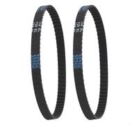 150XL037 XL timing belt with 75 teeth, 10 mm wide gear drive rubber belt, designed for long service life and resistance to aging and cracking (2pcs)