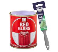 151 1X - Red Gloss Non-Drip Paint 300Ml + Paint Brush