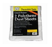 151 2 Polythene Dust Sheets General Purpose Garden Decorator Car Shield Diy