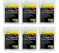151 2 Polythene Dust Sheets (Pack Of 6)