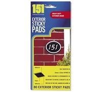 151® ADHESIVES, Exterior Sticky Pads, 80 Pack