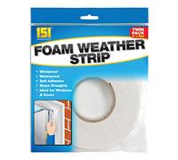 151 Adhesives Foam Weather Strip, Multi Use, Twin Pack