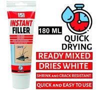 151 All Purpose Instant Filler Tube Tile Grout Powder Ready Wood Plaster Crak 180Ml