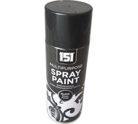 151 Black Gloss Multi-Purpose Aerosol Spray Paint 400ml (1 Pack)