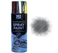 151 Chrome Effect Gloss Multi-Purpose Aerosol Spray Paint 400ml (4 Pack)
