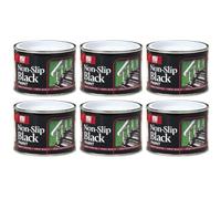 151 Coatings Non-Slip Black Paint, Matte Finish, Hard Drying, High Performance, 180ml, Pack of 6