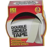 151 Double Sided Tape Pack of 3 24mm x 10m